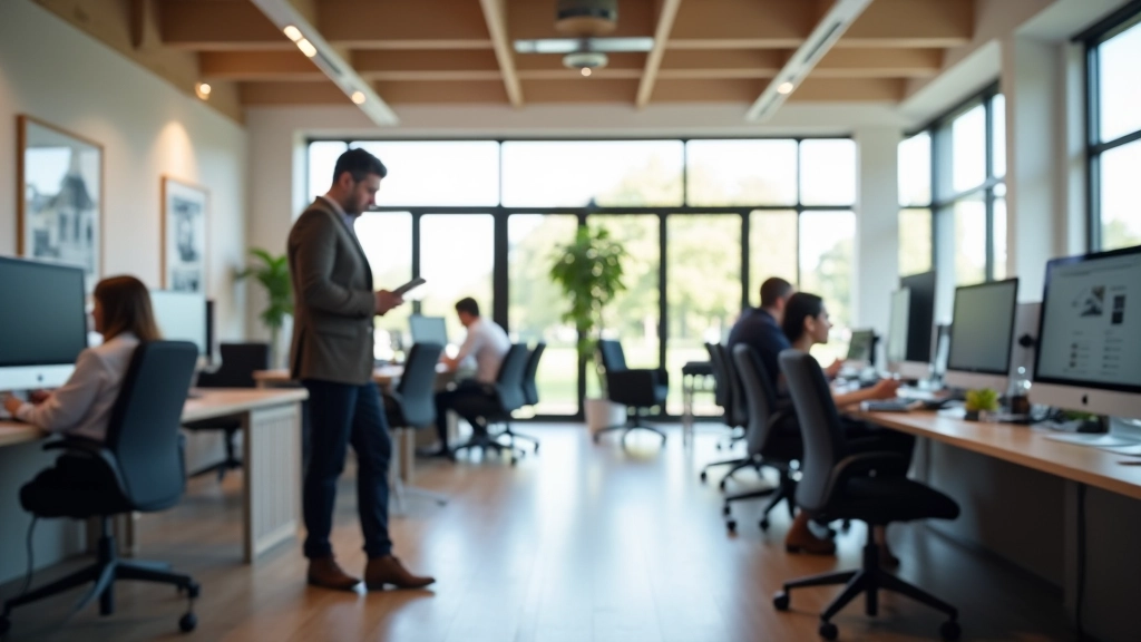 PropertyHub Amsterdam kantoor met modern ontwerp en professionele werkruimte